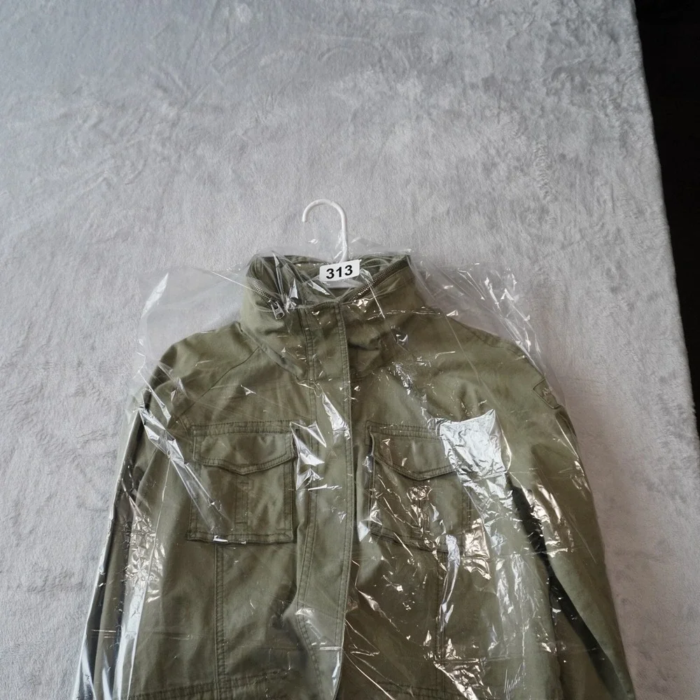 Vintage‎ Abercrombie & Fitch Field Jacket Large Army Green Military Utility